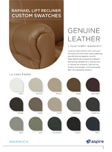 Aspire Raphael Custom Swatches