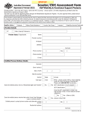 D1325 - Electric Mobility Aids Part 2 Assessment Form